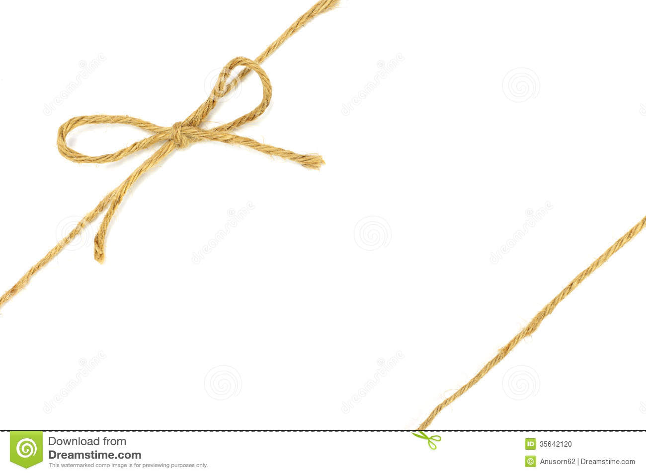 Red String Bow Clipart String Tied In A Bow Stock