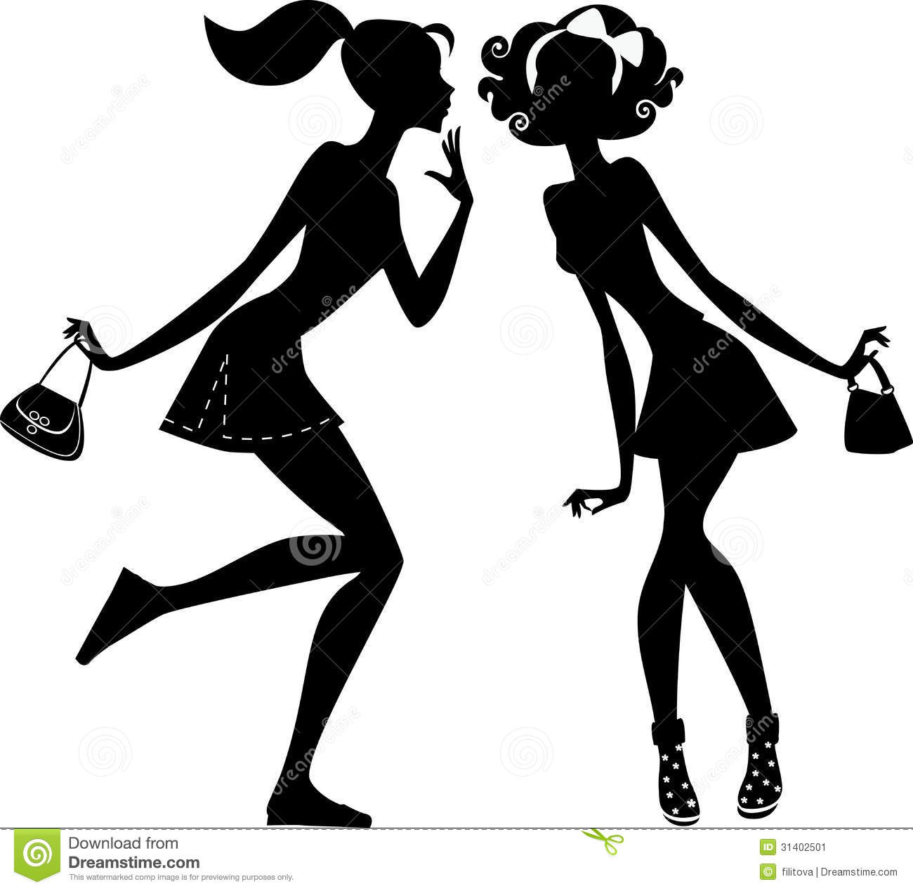 Two Girlfriends Talking Stock Image   Image  31402501