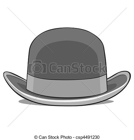 Vector Clipart Of One Derby Hat   Fully Editable Vector Illustration