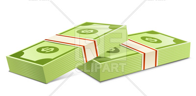     With Pack Banknotes Dollars Download Royalty Free Vector Clipart Eps
