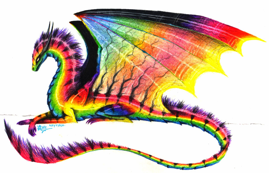 Art Trade  Rainbow Dragon  By Neytirix On Deviantart