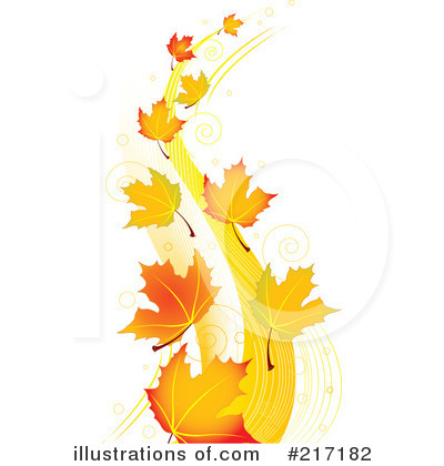 Autumn Leaves Clipart  217182 By Pushkin   Royalty Free  Rf  Stock    