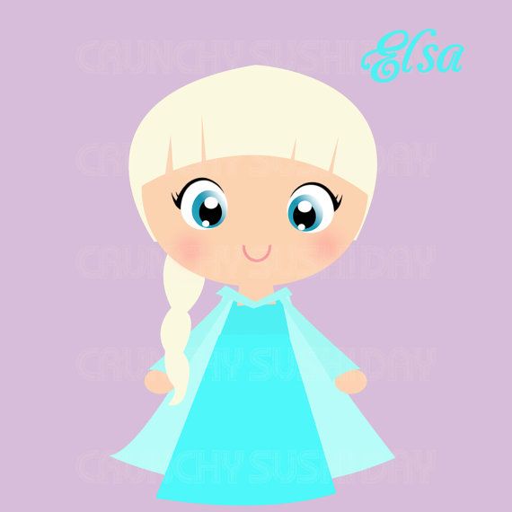 Clipart Disney Princesses Download Digital Clipart Elsa Download