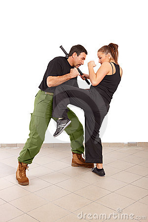 Dreamstime Comman And Woman Fight With