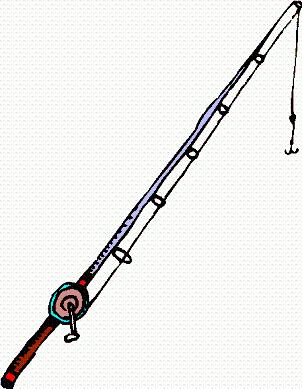 Fishing Pole Black And White Fishing Rod 1 Jpg