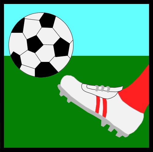 Foot Kicking Soccer Ball Clipart Foot Kicking A Ball  Soccer