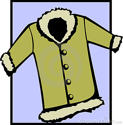 Fur Coat Or Winter Jacket  Vector File Available Stock Images   Image