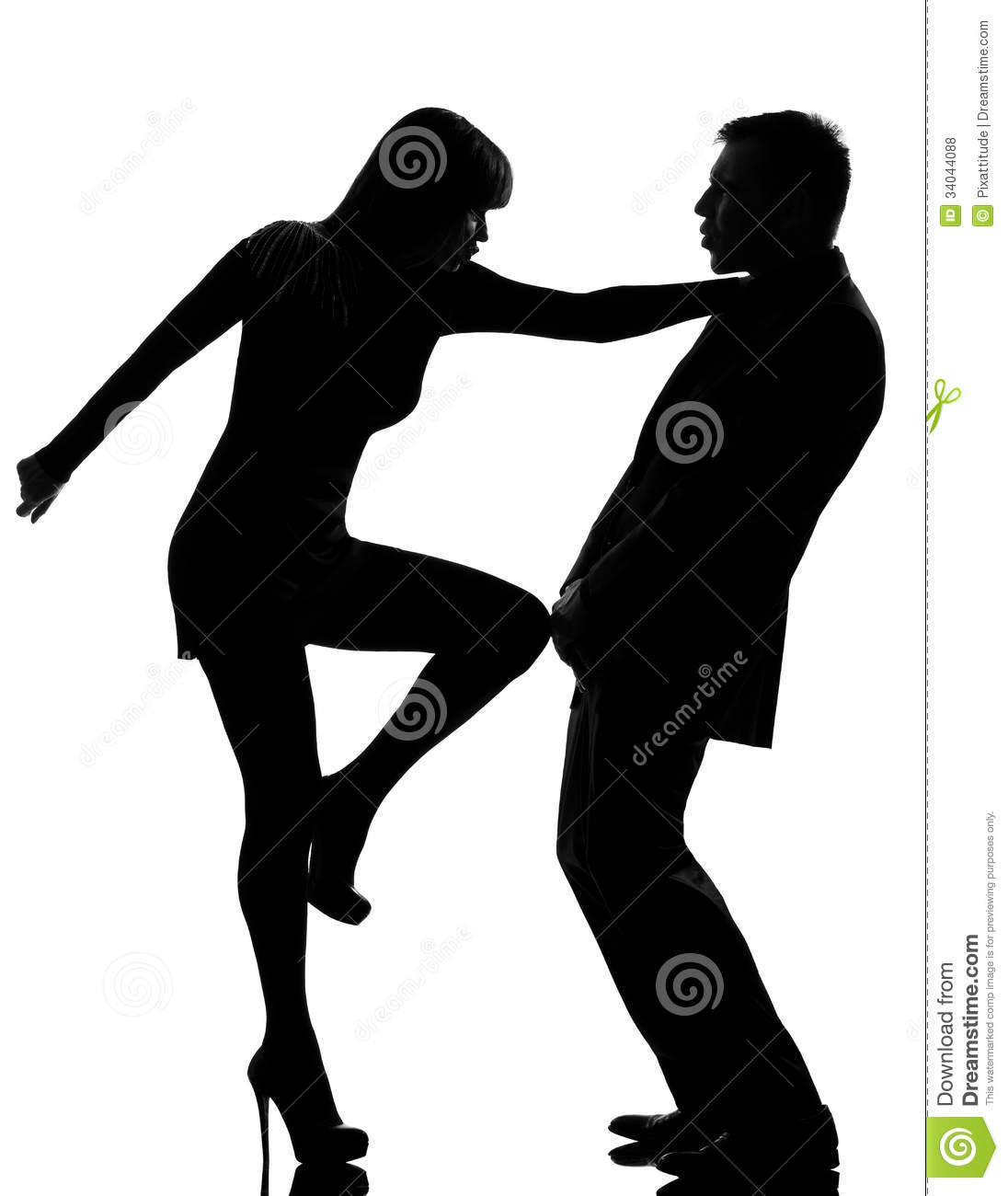 One Couple Man And Woman Domestic Violence Royalty Free Stock Photos    