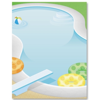 Pool Party Paperframes Border Papers   Paperdirect