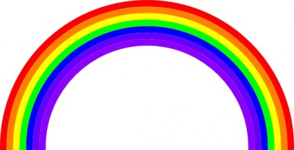 Rainbow Clip Art Free Vector 57 08kb