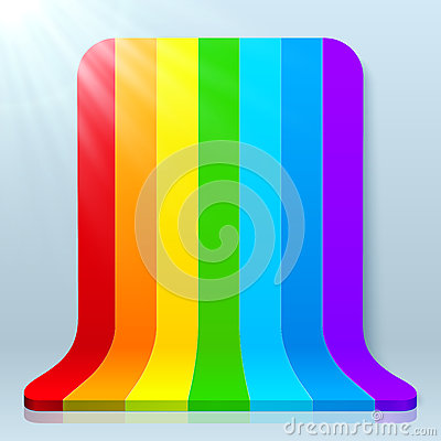 Rainbow Stripes Plastic Vector Background Stock Photo   Image