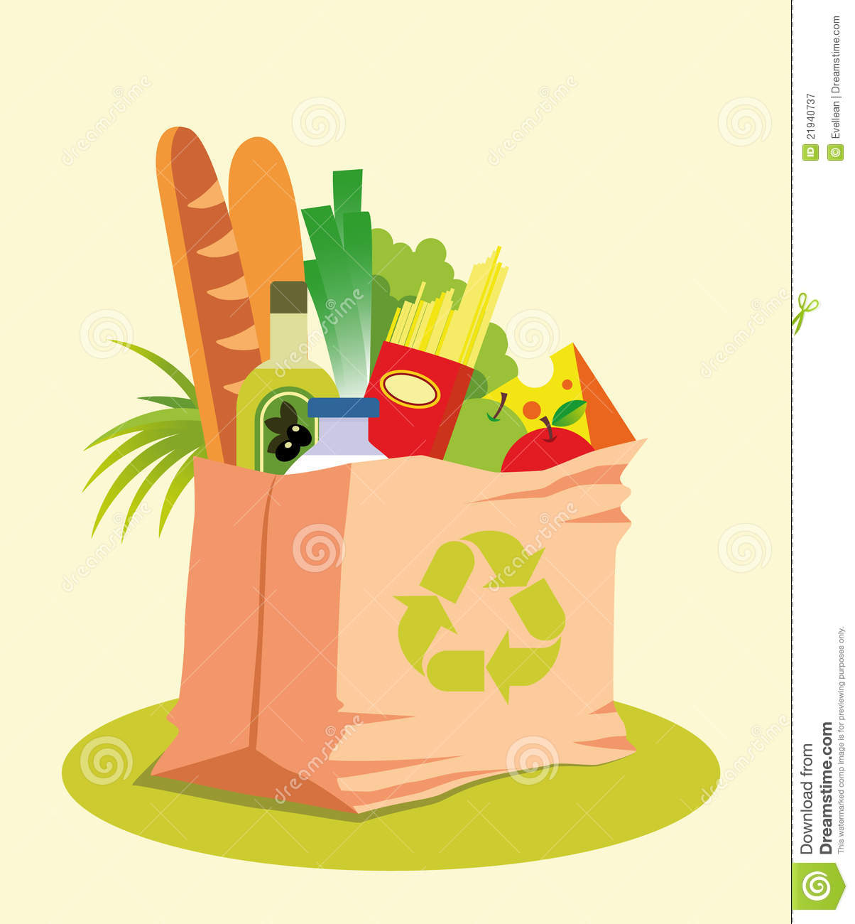 Reusable Grocery Bag With Healthy Food Mr No Pr No 3 956 6