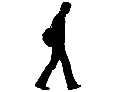 Walking Person Silhouette Clip Art Pictures