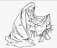Baby Jesus Black And White Clipart And Mary And The Baby Jesus In