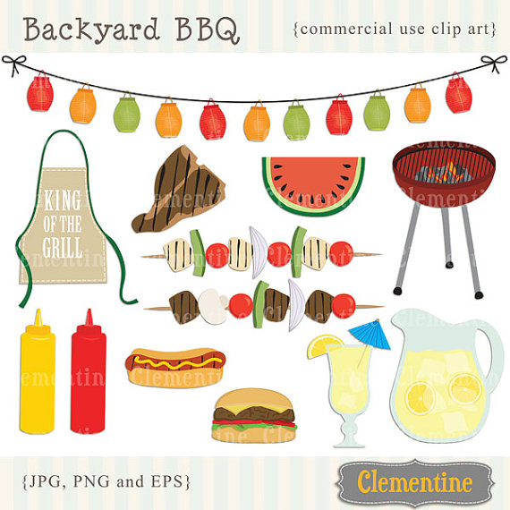 Bbq Clip Art Images With Vector Eps Picnic Clip Art Barbecue Clip