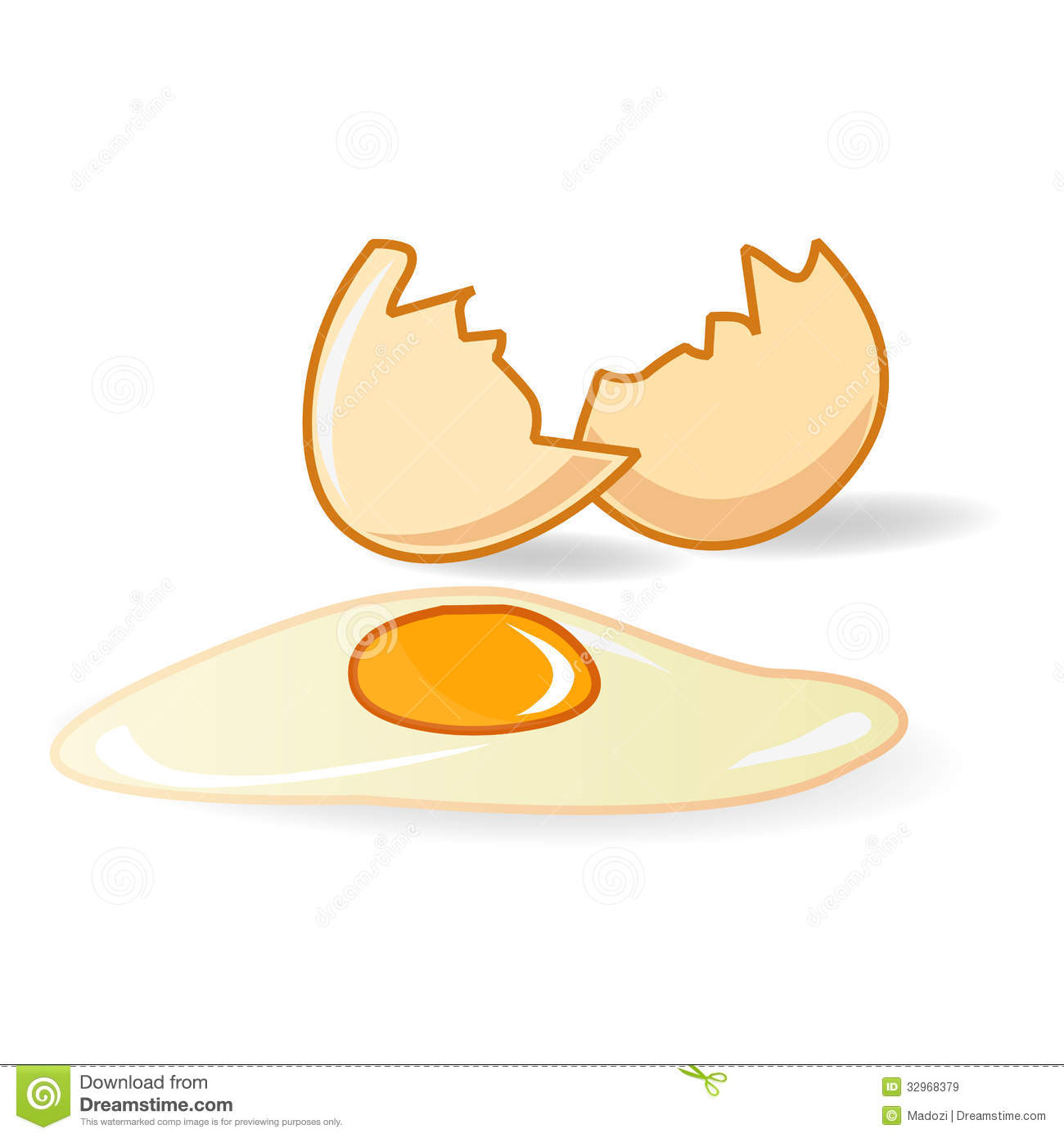 Broken Egg Isolated Illustration Royalty Free Stock Images   Image