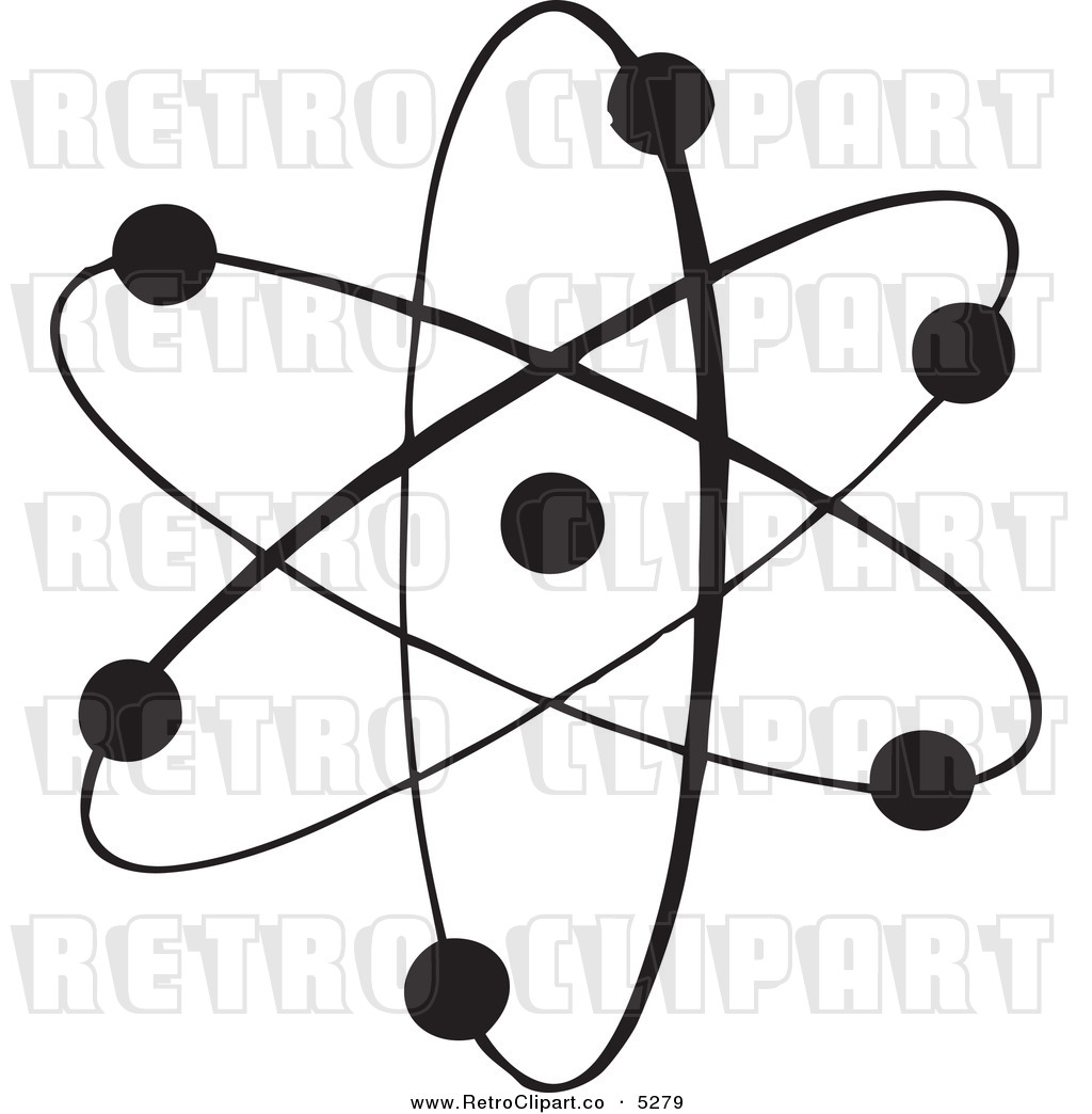 Chemistry Clipart Black And White Vector Clipart Of A Black And White