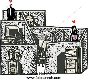 Clipart Of Cubicle Love Ro Cubiclelove C   Search Clip Art
