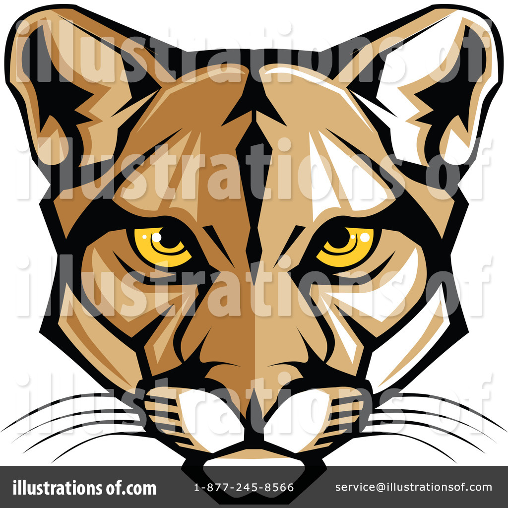 Cougar Clipart  1089320 By Chromaco   Royalty Free  Rf  Stock
