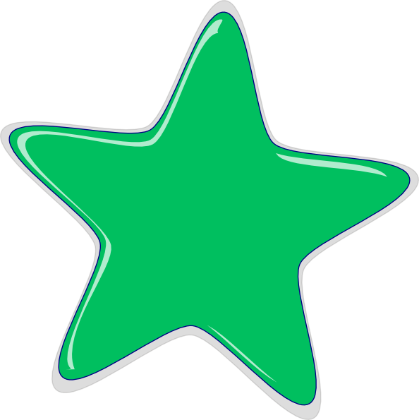 Green Star Clip Art At Clker Com   Vector Clip Art Online Royalty