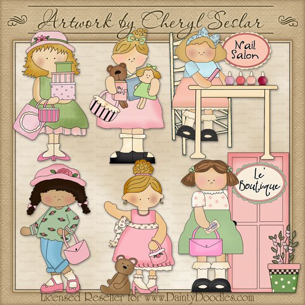 Home    Clipart For Resellers    Cheryl Seslar    Girl S Day Out    