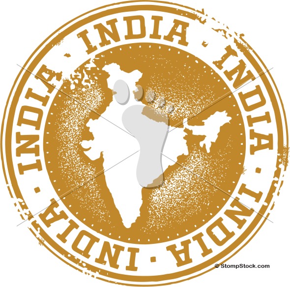 Image Featuring The Asian Country Of India  Vector Format Available