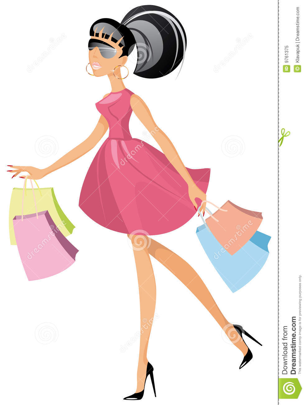 Lady With Shopping Bags Clipart Images   Pictures   Becuo