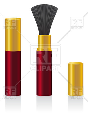 Makeup Powder Brush Download Royalty Free Vector Clipart  Eps