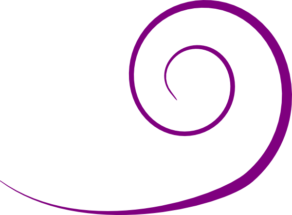 Purple Swirls Border Clip Art