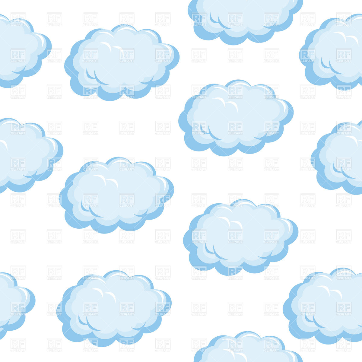 Seamless Cloud Texture Download Royalty Free Vector Clipart  Eps 