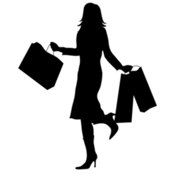 Woman With Shopping Silhouette Smu   Free Images At Clker Com   Vector