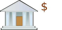 Bank Building Dollar Sign Clipart   Royalty Free Public Domain Clipart
