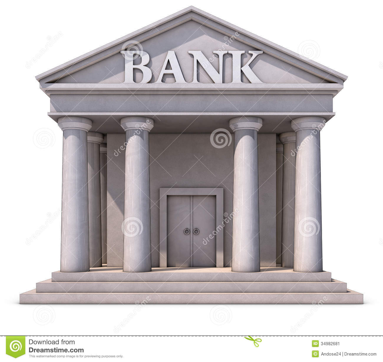 Bank Building Stock Image   Image  34982681