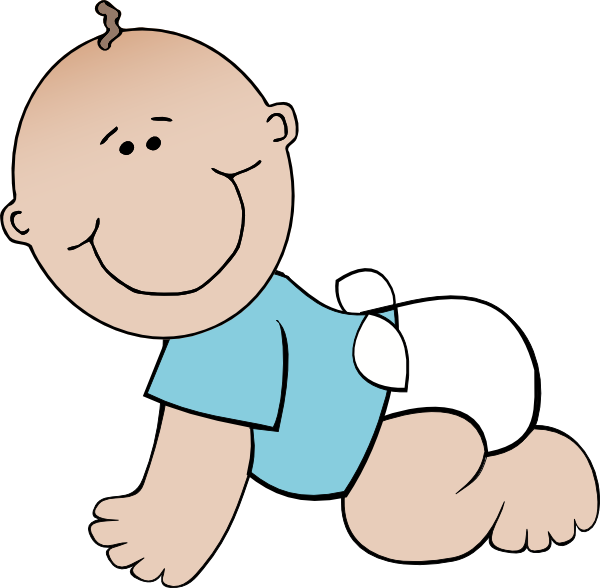 Crawling Baby Clip Art At Clker Com   Vector Clip Art Online Royalty
