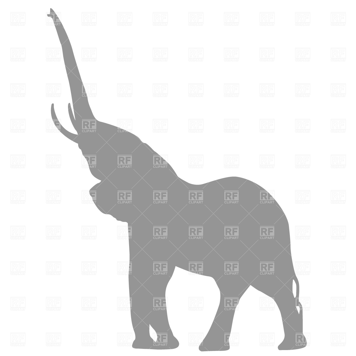 Cute Elephant Silhouette Clip Art Elephant Silhouette Download Royalty