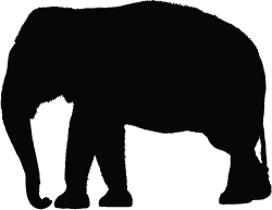 Elephant Silhouette Clip Art Elephant Silhouette Image 4 Png