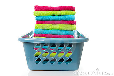 Folded Laundry Basket Clipart Laundry Basket Filled Colorful    