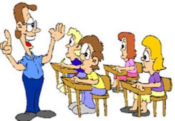 Free Clipart Picture Of A Teacher Giving A Lesson To His Class