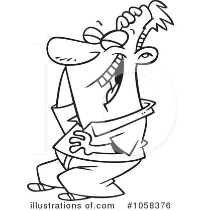 Laughing Clipart  1058376   Illustration By Ron Leishman