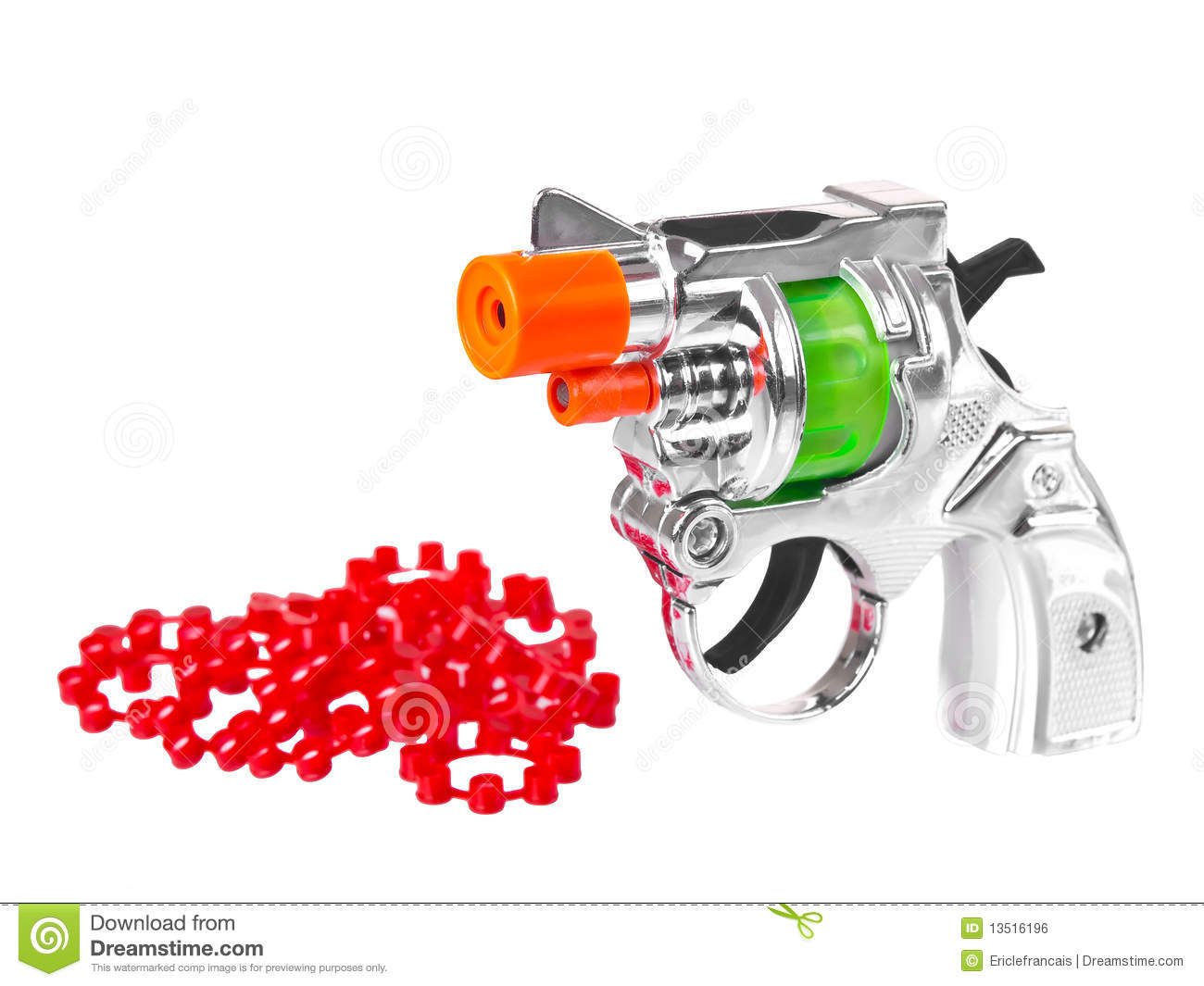 Mini Toy Gun With Powder Royalty Free Stock Image   Image  13516196