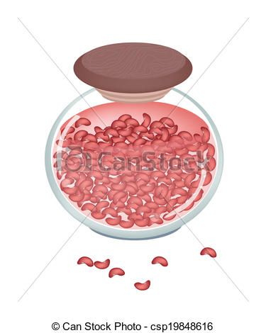Preserved Kidney Beans In A Glass Jar Good Source Of Dietary Fiber