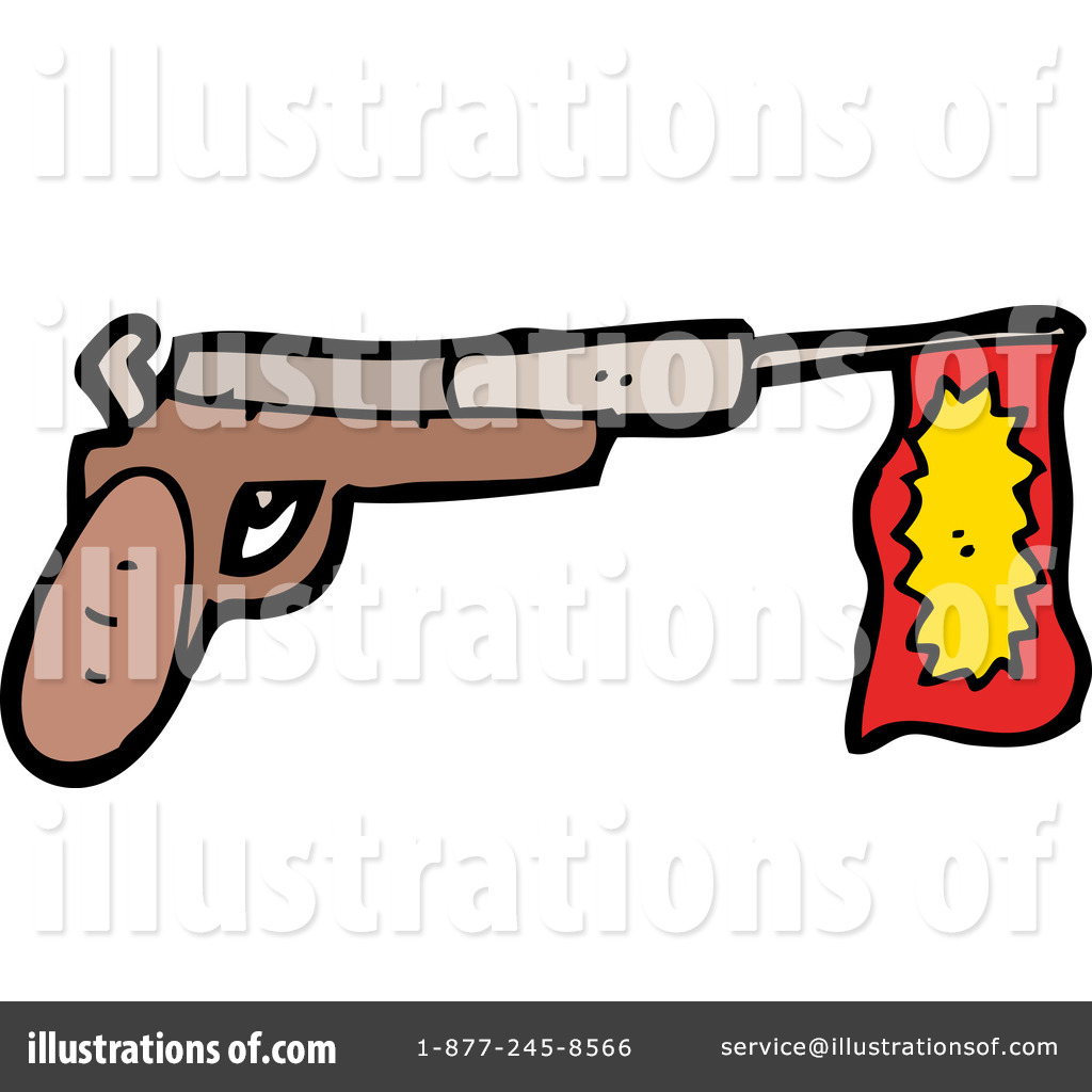 Royalty Free  Rf  Toy Gun Clipart Illustration By Lineartestpilot