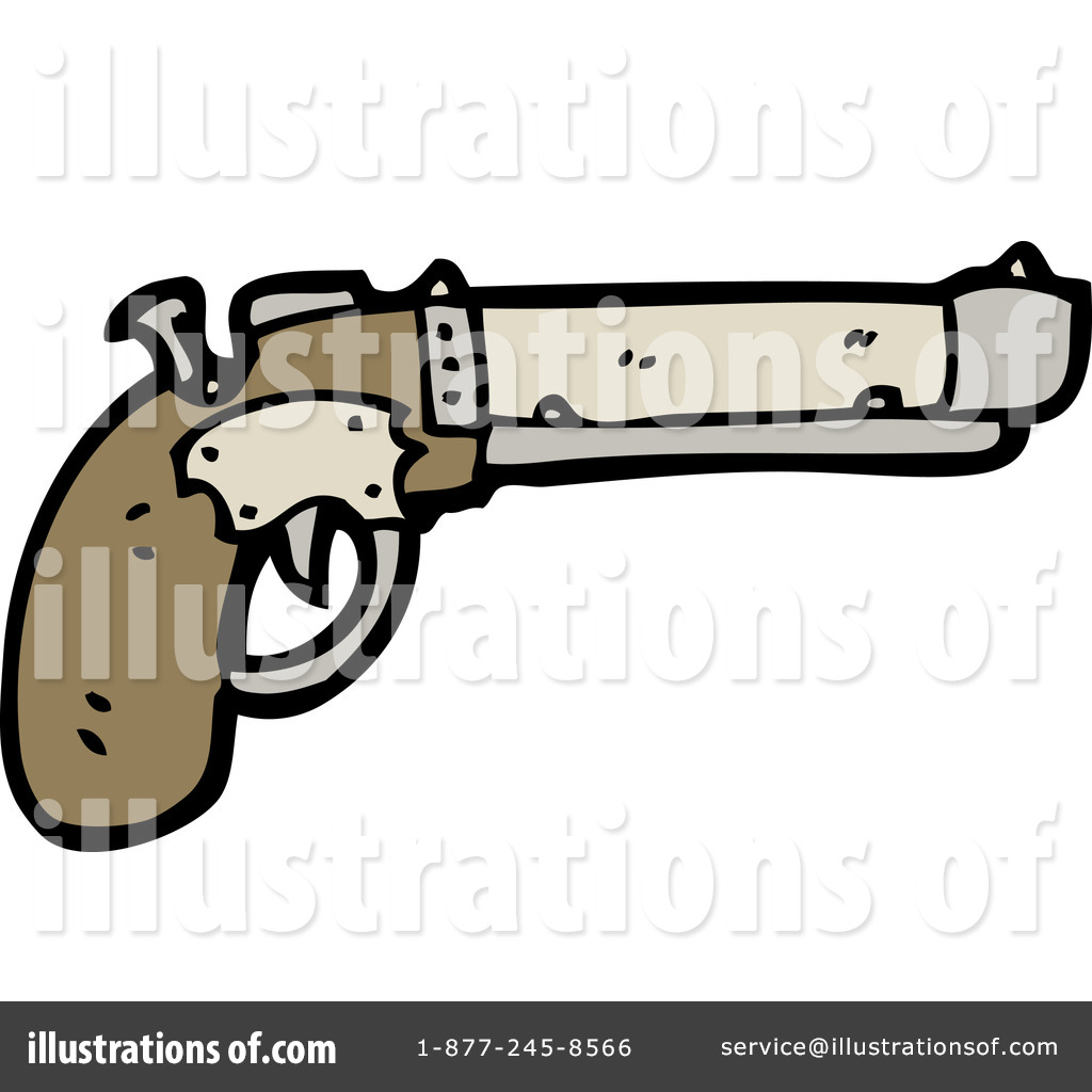 Royalty Free  Rf  Toy Gun Clipart Illustration By Lineartestpilot