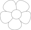 Simple Flower Clip Art At Clker Com   Vector Clip Art Online Royalty    