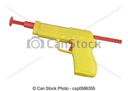 Stock Photo   Yellow Toy Dart Gun   Stock Image Images Royalty Free    