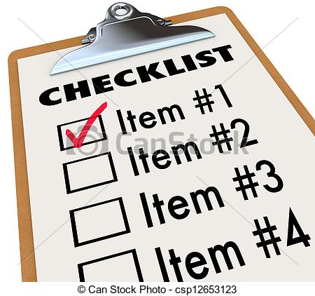 Things To Do Clipart Checklist On Clipboard To Do