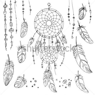 And Beads  Native American Indian Dream Catcher Traditional Symbol