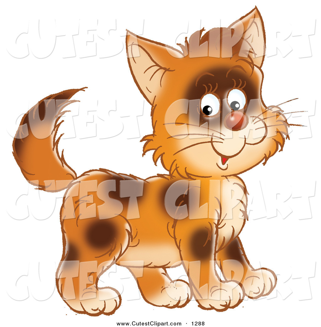 Brown Cat Clipart Clip Art Of A Cute Brown Kitty