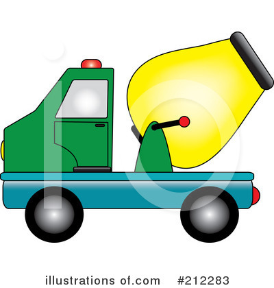 Cement Truck Clipart  212283 By Pams Clipart   Royalty Free  Rf  Stock