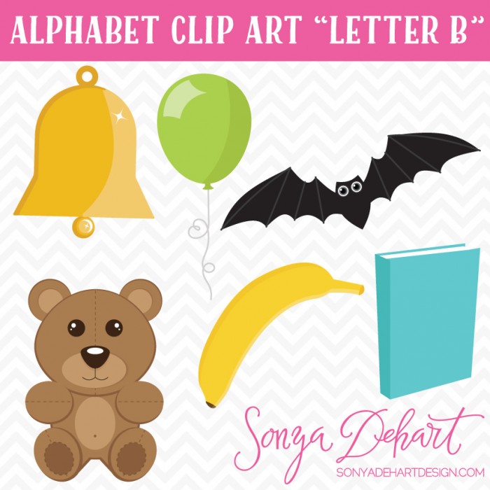 Clip Art   Letter B Alphabet Phonics Clipart